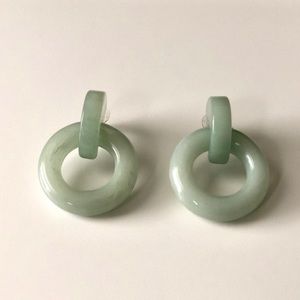 Intentionally Blank Jade Earrings